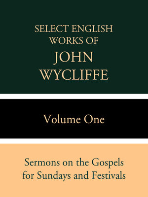 cover image of Select English Works of John Wycliffe